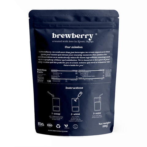 Brewberry® Blue matcha latte