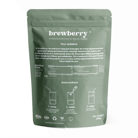 Brewberry® Vanilla matcha latte